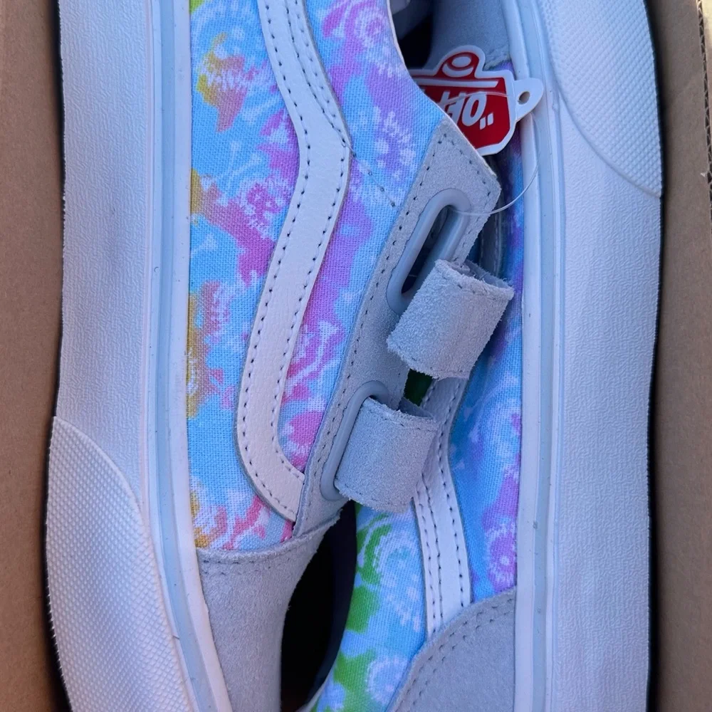 Girls Tie Dye Old Skool Vans - Picture 1 of 2